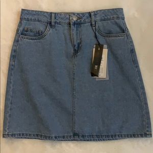 Denim A shaped skirt